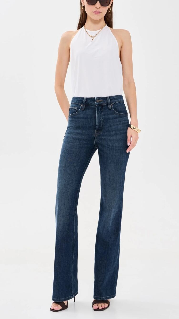 Good American Good Classic Bootcut Jeans in Indigo Wash size 8/29
